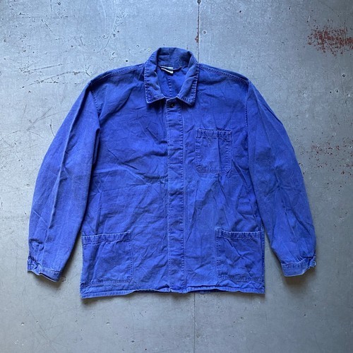 Vintage worn blue sun faded