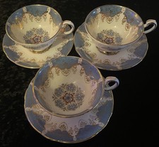 Paragon teacup saucers blue - paragon,