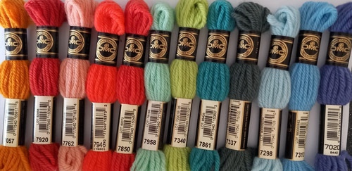 Pack dmc tapestry - 12, wools