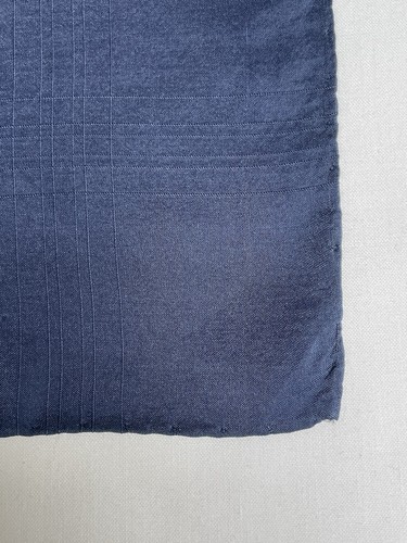 Large vintage dark blue - , silk