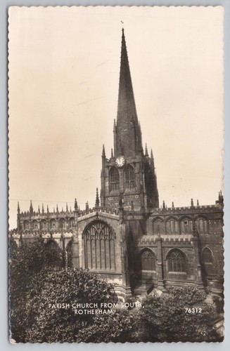Rppc parish church from south - rppc,