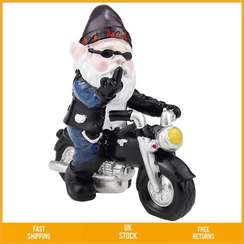Cool biker gnome motorcycle - gnome,