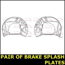 Pair Brake Cover Back Plate