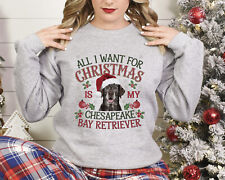 Xmas Sweatshirt Christmas Sweater Chesapeake Bay Retriever Xmas Jumper Festive