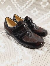 Waldlaufer Womens Leather Trainer Shoes UK SIZE 5 Dark Brown Excellent Condition