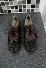 Cushionflex For Comfort Brown Lace Up Shoes Size 6