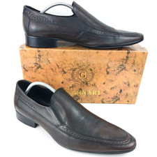 Gucinari Dark Brown Leather Shoes A210-86015 UK11 EU46 (slim fit)