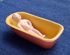Antique Frozen Charlotte Doll in Bath