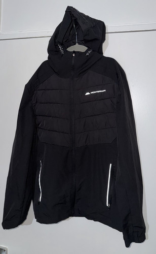 Monterrain black hooded - hooded, puffer