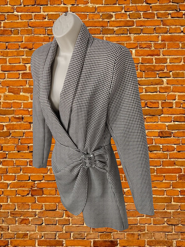 Zara dogtooth dress med - zara,
