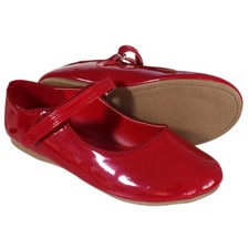 RRP - £35 BABY KIDS INFANTS GIRLS GLOSSY PATENT WEDDING PARTY XMAS SHOES Sz 4-12