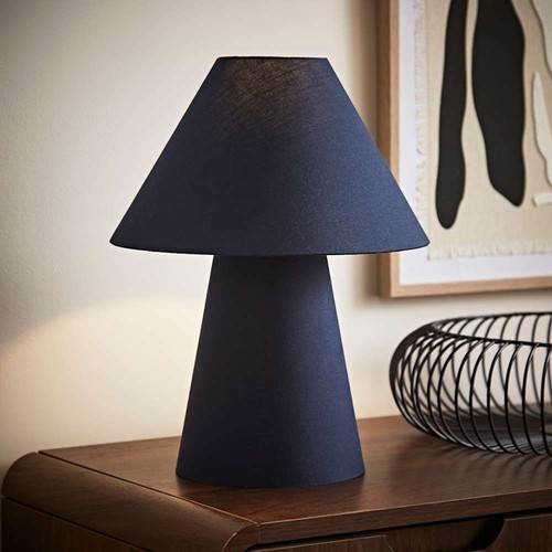 Navy blue table lamp full - navy,