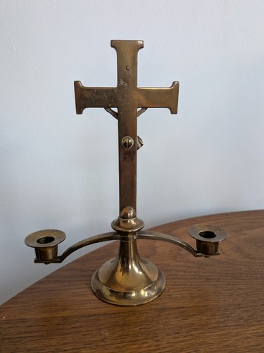 Antique english brass christ - antique,