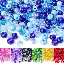 50g Mixed Glass Seed Beads 2mm