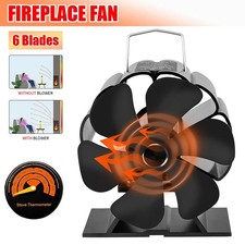 6 Blade Heat Powered Stove Fan