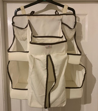 Hanging Fabric Organizer – Multiple Compartments, Good Condition, Minor Back Sta