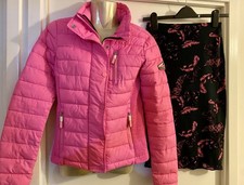 Fuji Superdry pink double zip