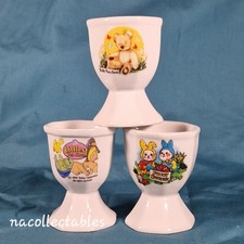 Childrens egg cups x 3, each