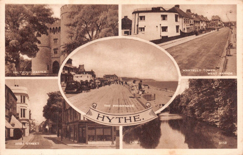 Postcard hythe muti view - postcard,