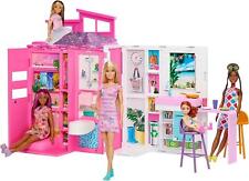 Barbie Foldable Getaway Doll House With Barbie Doll and Accessories 