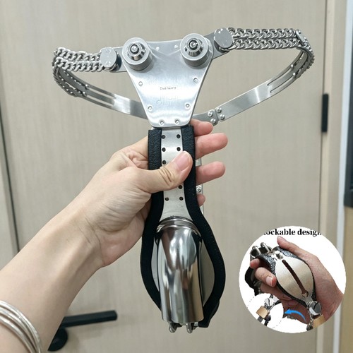 Stainless steel chastity cage - chastity,