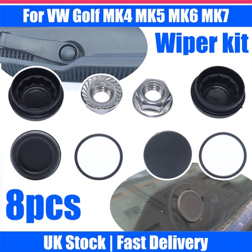Front wiper arm nut cover - nut, rear