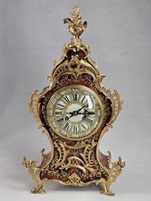 French Red Boulle Ormolu Mount Bracket Clock 