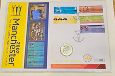 2002 UK Uncirculated Commonwealth Games £2 Coin Cover England