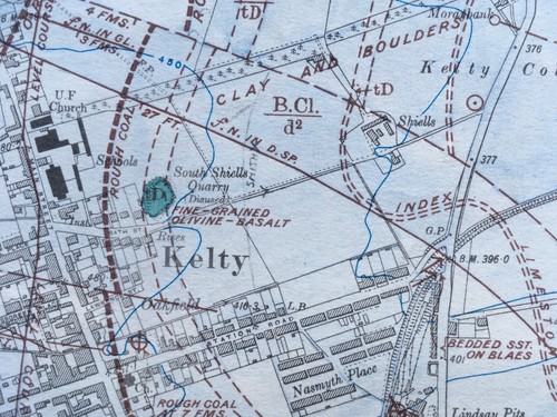Geological map lochgelly - map,