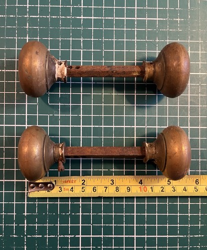 Brass door handle - door, set