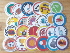 24 EDIBLE SPORT THEMED VARIETY WAFER CUPCAKE CAKE TOPPERS SPORTS DECORATIONS