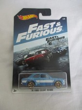 Hot Wheels 2016 Fast & Furious 6 '70 Ford Escort RS1600 Sealed In Card  