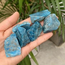 Natural Raw Blue Apatite Rough Gemstone Crystal 30-50g