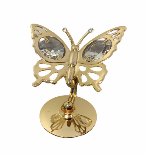 Gold plated with swarovski - plated,