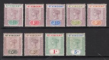 M21473 St Vincent 1899 SG67/75