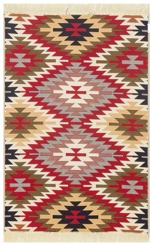 Vivid red kilim style - kilim,