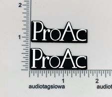 ProAc Incised Speaker Badge Logo Emblem Pair Custom Made Silver or Gold
