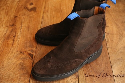 Trickers brown suede chelsea - trickers,