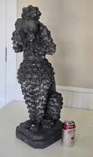 LARGE 26.5" Gray French Poodle
