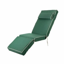 Alfresia Luxury Filled Garden Relaxer Chair Cushion | Water Resistant | Green