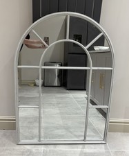 Arched Mirror Wall Mirror Large Window Style Decorative Pane