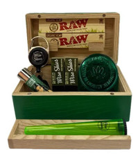 Green RAW Rolling Box Set