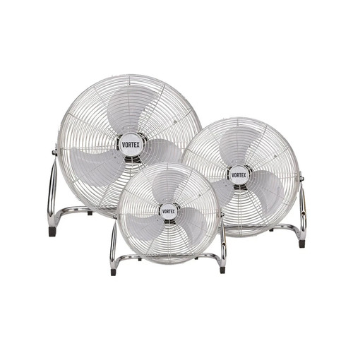 Chrome floor fan high power - floor,