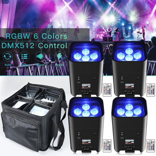 4pcs 6x18w rgbwa wifi - 1-4pcs,