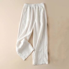 Lady Loose Cotton Linen Leg