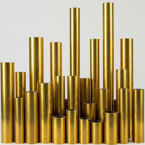 Brass round tube pipe - round,