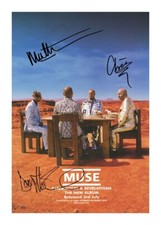Muse entire group autographed - muse,