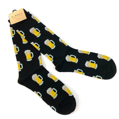 Bell beer mug socks black - k.bell,