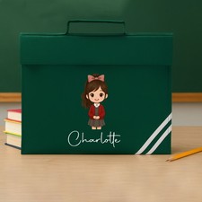 Personalised Book Bag Custom Any Name Printed Boys Girls Kids Back To School Bag