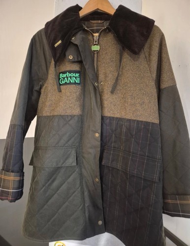Barbour ganni burghley wax - x,